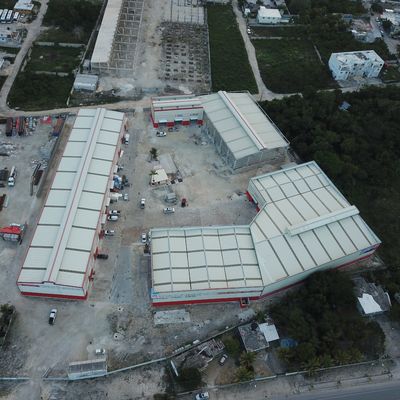 Construcción prefabricada de acero ligero Edificio de almacén Desmontable Impermeable