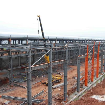 Construcción prefabricada de acero ligero Edificio de almacén Desmontable Impermeable