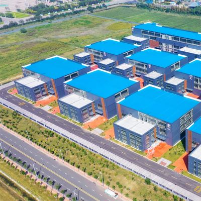 Edificio de almacén prefabricado comercial estructura de acero galvanizado