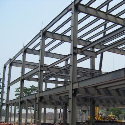 Edificio de almacén prefabricado comercial estructura de acero galvanizado
