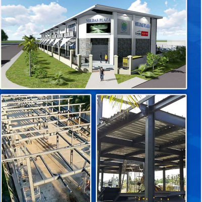 Construcción de edificios modernos de acero