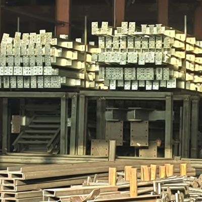 Edificios de talleres prefabricados con puertas correderas