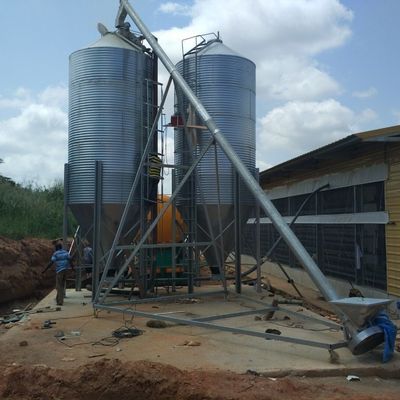 Construcción industrial de ganado de acero Casa de granja Uso de paneles de colores