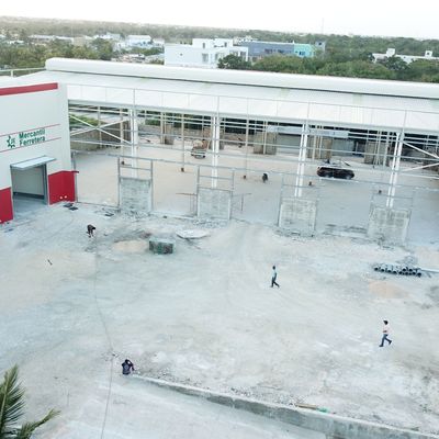 Edificio de almacén prefabricado galvanizado en caliente