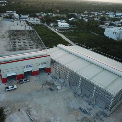 Edificio de almacén prefabricado galvanizado en caliente
