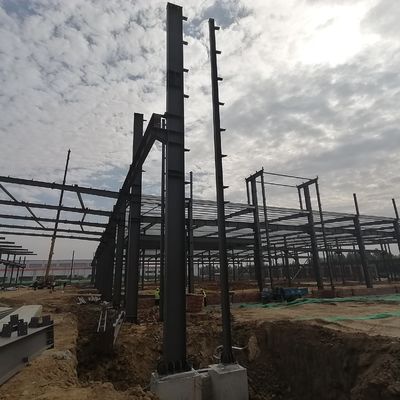 Estructura de acero resistente a los terremotos Construcción de almacén Sección H