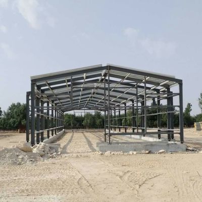 Almacén de metal prefabricado de ODM Cuadro de acero inteligente Casa de pollo