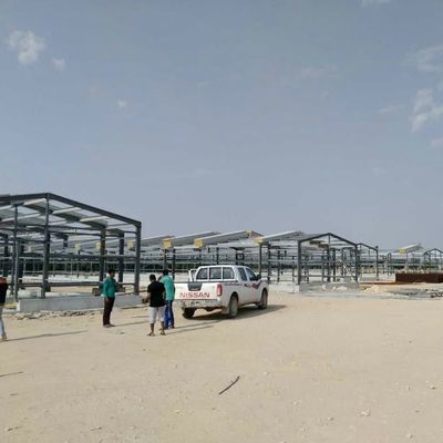 Almacén de metal prefabricado de ODM Cuadro de acero inteligente Casa de pollo