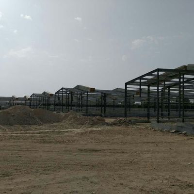 Almacén de metal prefabricado de ODM Cuadro de acero inteligente Casa de pollo