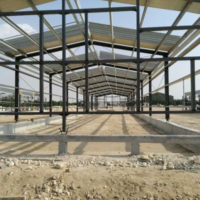 Almacén de metal prefabricado de ODM Cuadro de acero inteligente Casa de pollo