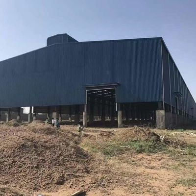 CE Edificio de almacén prefabricado Acero soldado galvanizado económico tipo H