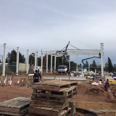 Galvanizado Taller de estructuras de acero pintado Taller de acero prefabricado Edificio
