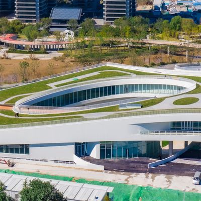 Salón de exposiciones de acero galvanizado Edificios prefabricados industriales a prueba de fuego