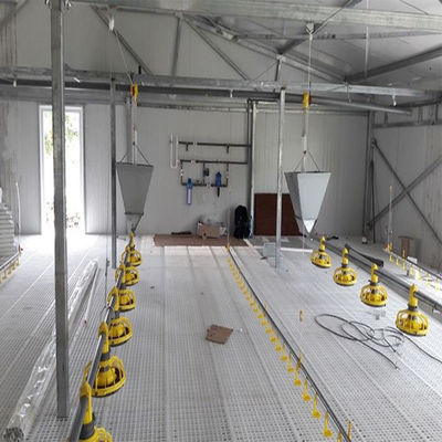 SGS Granja de ganado Casa prefabricada con marco de acero automático Coop de pollo