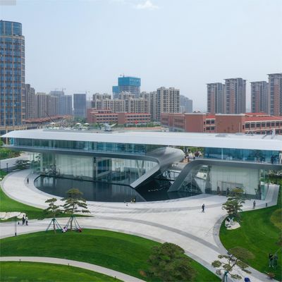 Estructura de sección H de acero prefabricado para edificios, tamaños personalizados