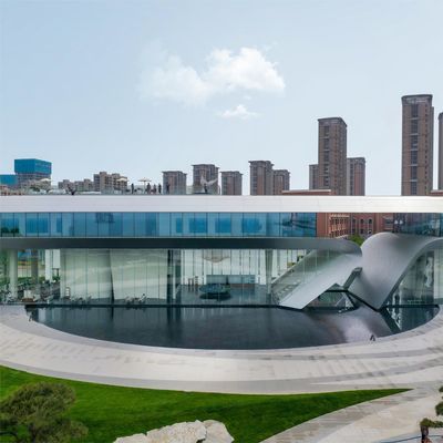 Estructura de sección H de acero prefabricado para edificios, tamaños personalizados