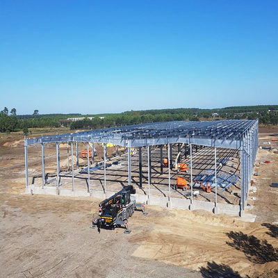 CE Edificio de estructura de acero Sección H de estructura de acero soldada Hangar