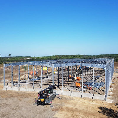 CE Edificio de estructura de acero Sección H de estructura de acero soldada Hangar