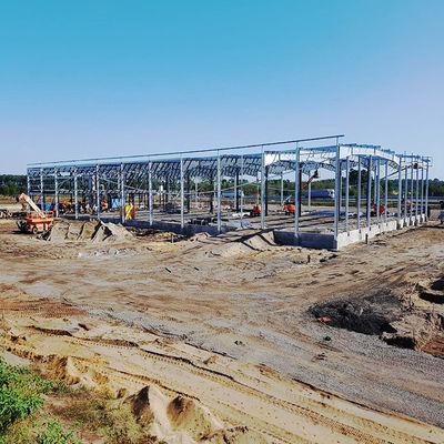 CE Edificio de estructura de acero Sección H de estructura de acero soldada Hangar