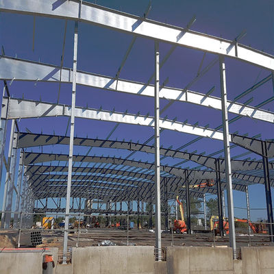 CE Edificio de estructura de acero Sección H de estructura de acero soldada Hangar