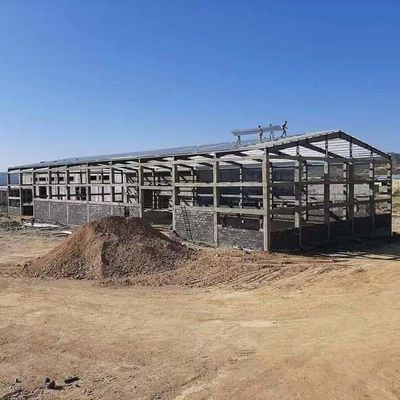 Almacén de estructuras prefabricadas de acero con panel a prueba de fuego