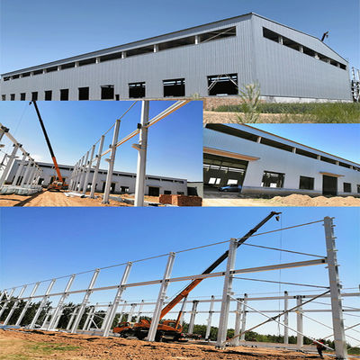 Q235 Construcción de estructuras de acero Pintura antirruda Marco metálico prefabricado