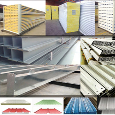 Construcción de estructuras de acero prefabricadas rápidamente erigidas y sumergidas en caliente para almacén