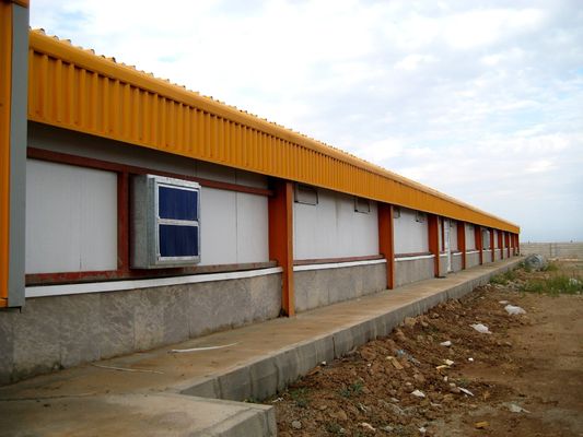 Sección H de acero para gallinero comercial estructura prefabricada de acero