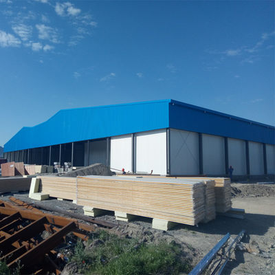 CE estructura de acero del hangar del portal marco de la estructura de acero prefabricado hangar