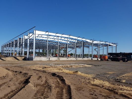 Edificios de metal galvanizado Taller Estructura de acero Certificado ISO