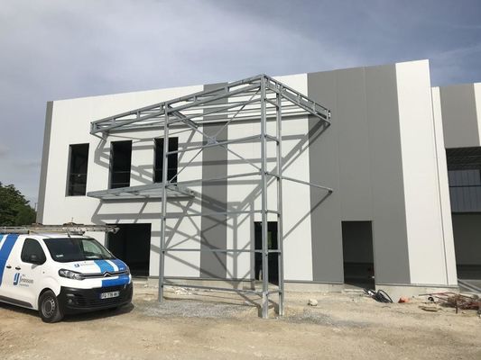Edificios de metal galvanizado Taller Estructura de acero Certificado ISO