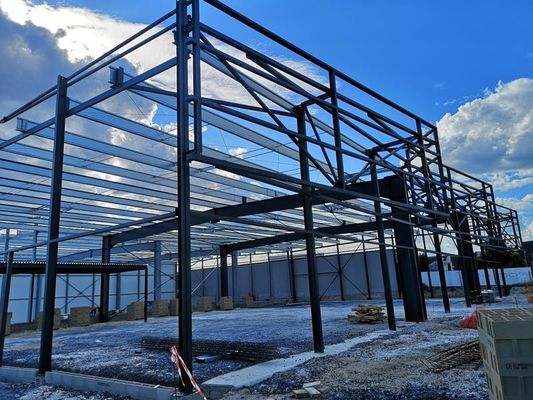 Edificios de metal galvanizado Taller Estructura de acero Certificado ISO