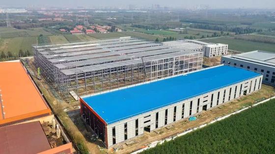 China Taller de almacenamiento de estructuras prefabricadas de acero a medida