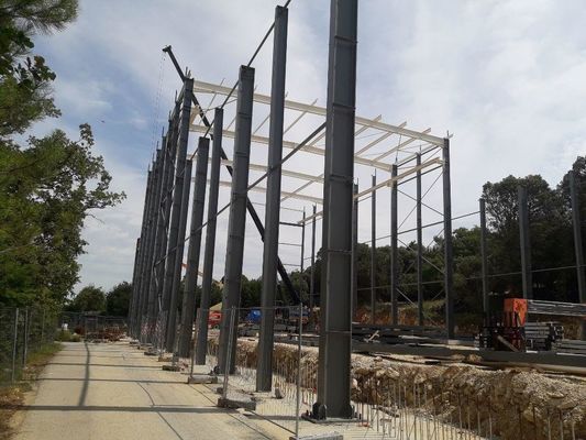 Estructura de acero Hangar prefabricado laminado en caliente galvanizado