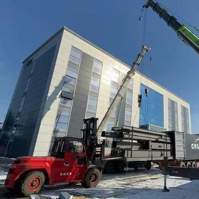 Edificio de oficinas de acero prefabricado de varios pisos para trabajar y vivir