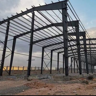CE Almacén de estructura de acero Q355B Almacén de acero prefabricado