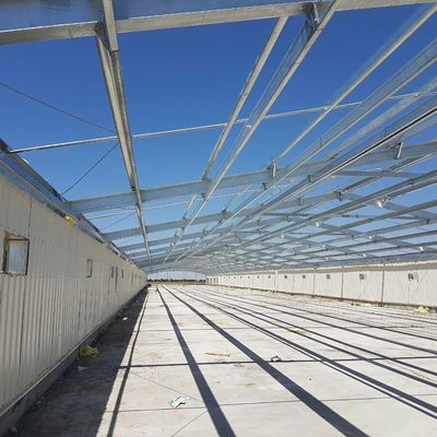 PPGL Casa de granja de ganado avícola con puertas rodantes duraderas
