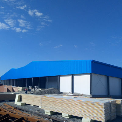 Taller de estructuras prefabricadas de acero con panel a prueba de fuego