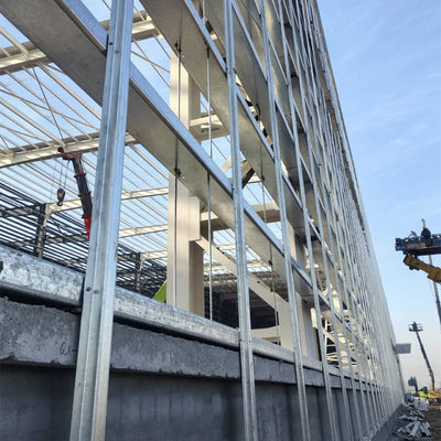Edificios de talleres de estructuras prefabricadas de acero con componentes de acero en forma de H
