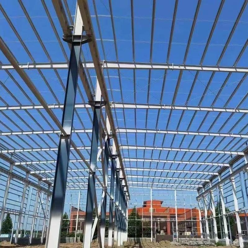 Taller de estructuras de acero impermeable con bajo contenido de carbono y fuego Taller de metal prefabricado