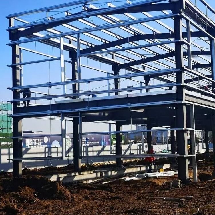 Estructura de acero ISO Taller de paneles EPS Estructura de acero prefabricada con forma de H