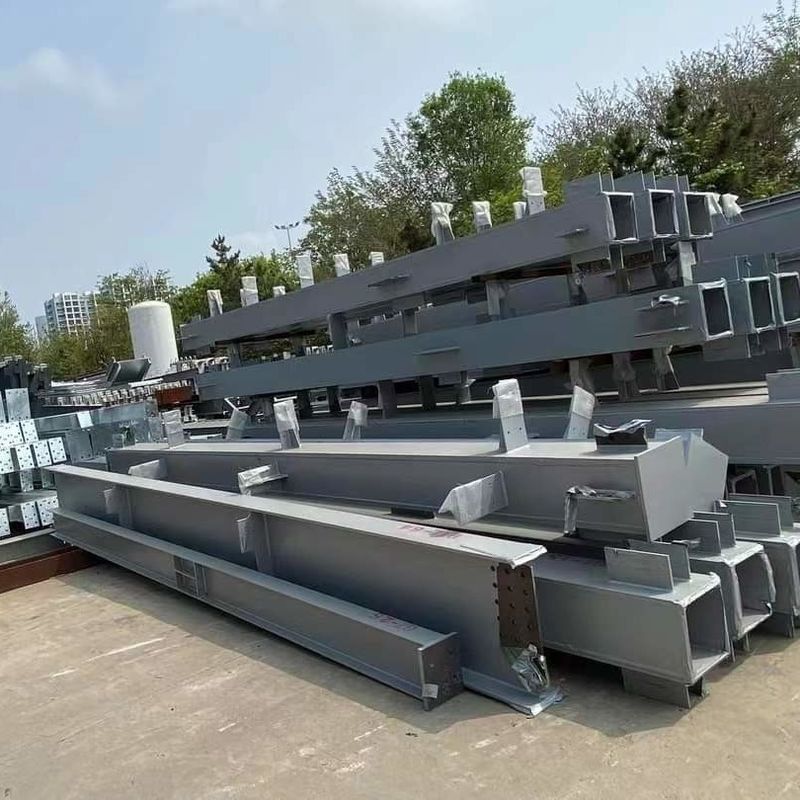 Columnas de acero y vigas de acero de acero y galvanizadas para la construcción de talleres de almacenes de acero