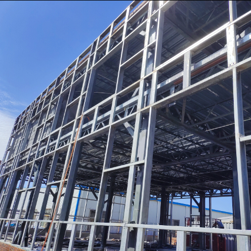 Fireproof Steel Structure Warehouse with Round Bar Brace for Cost-effective Fast Installation
