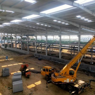 Taller de marcos de metal galvanizado sección H acero fuerte resistencia al terremoto
