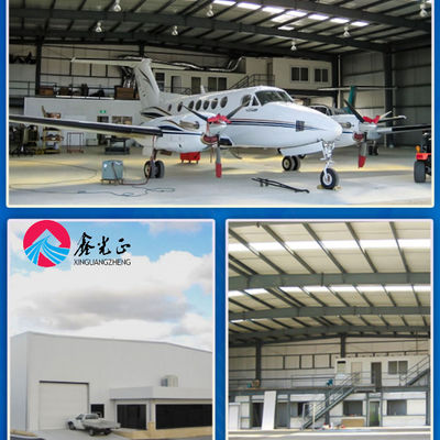 Resistencia al viento Hangar de aviones Edificios Acero estructural para la construcción