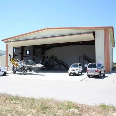 Q235B Hangar de acero estructural Hangar prefabricados resistentes al fuego