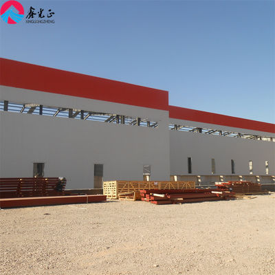 Estructura de acero de larga envergadura estable y moderna Gran taller para edificios industriales con aislamiento