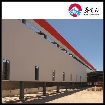 Primer de zinc rico en epoxi, almacén prefabricado terminado con marco de acero principal de acero H