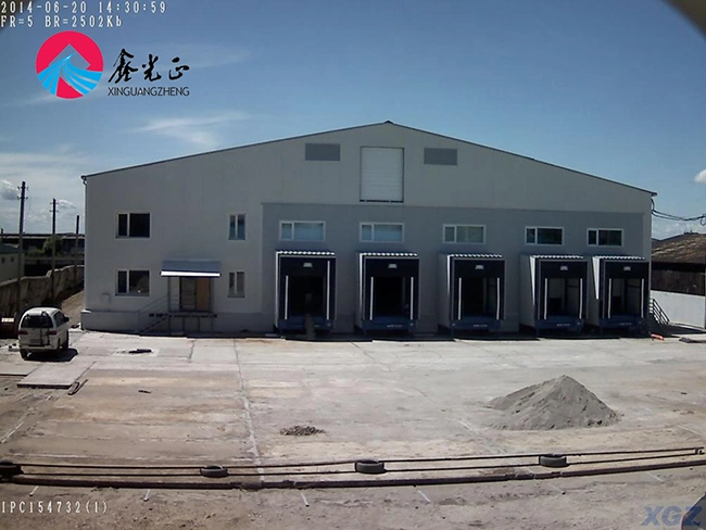 Edificio de almacén prefabricado industrial de acero estructural pintado 2