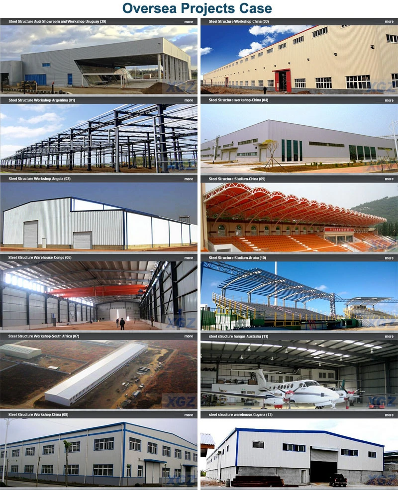 Construcción de estructuras de acero moderno Construcción de almacenes industriales de acero galvanizado 5